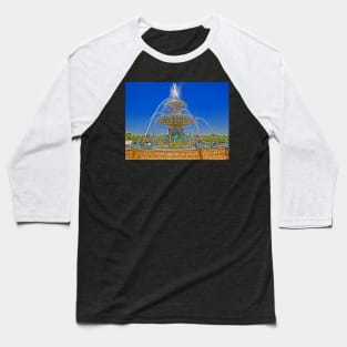 Fountain on the Place de la Concorde, Paris, France Baseball T-Shirt